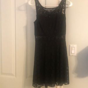 Black lace dress